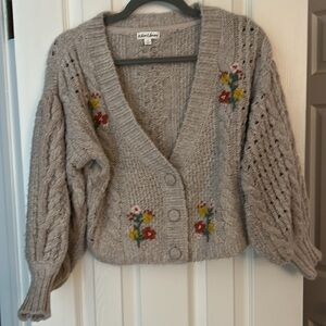 For Love & Lemons Amaryllis cropped cardigan
